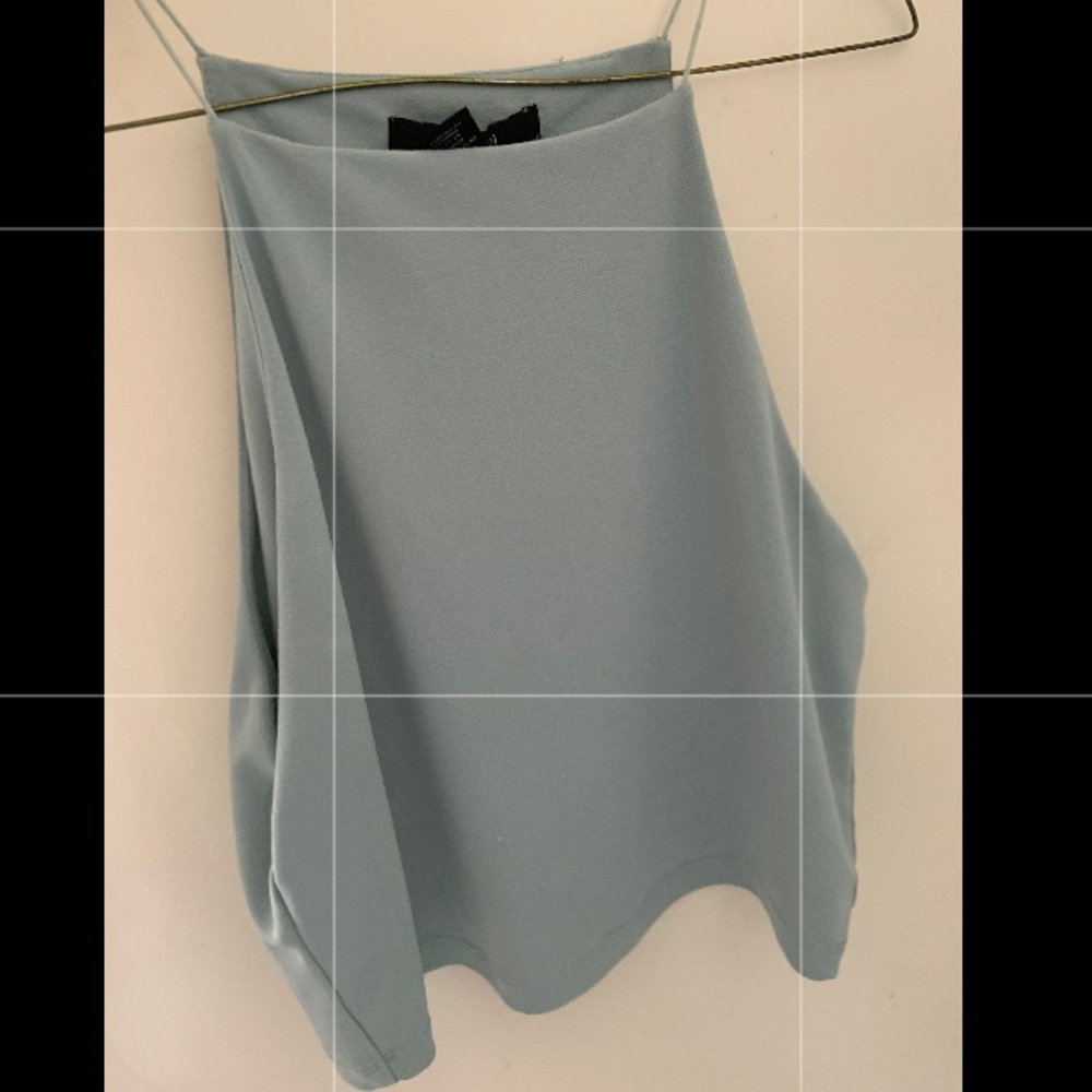 Green spaghetti strap blouse! Super cute!